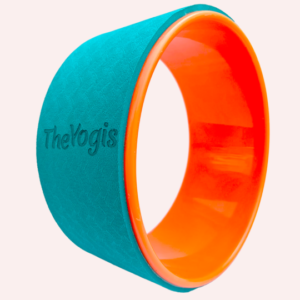 The-Yogis-Yoga-Wheel-13x5.7.5inch-extra-large-Teal-Blue-orange-Color-Heavy