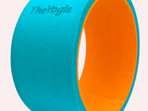 The-Yogis-Yoga-Wheel-13x6.5inch-extra-large-Teal-Blue-orange-Color-Heavy