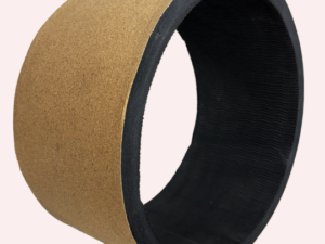 The-Yogis-Yoga-Cork-Wheel-13x6.5inch-extra-large-Brown-Black-Color-Heavy