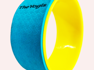 The-Yogis-Yoga-Wheel-13x5.75inch-extra-large-Teal-Blue-Yellowe-Color-Heavy