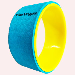 The-Yogis-Yoga-Wheel-13x5.75inch-extra-large-Teal-Blue-Yellowe-Color-Heavy