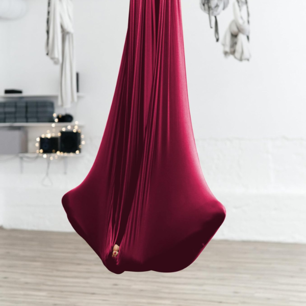 The-Yogis-aerial-Yoga-Hammock-Burgundy-Color-Full-Kit