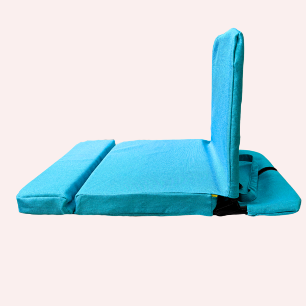 The-Yogis-large-foldable-floor-chair-back-support-yoga-meditation-seat-Teal-Blue-Color