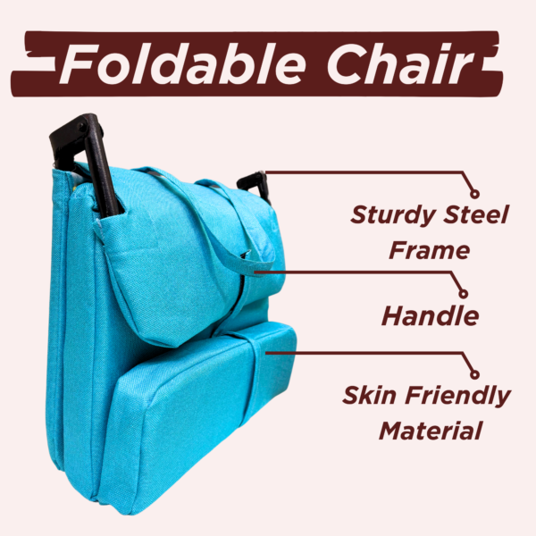 The-Yogis-large-foldable-floor-chair-back-support-yoga-meditation-seat-Teal-Blue-Color