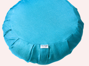 The-Yogis-Zafu-Meditation-Cushion-Blue-Teal-Sky-Color-Cotton