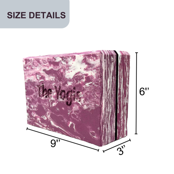 The-Yogis-YogaBricks-block-eva-foam-9x6x3inch-20mm-Marble-Purple-white-d